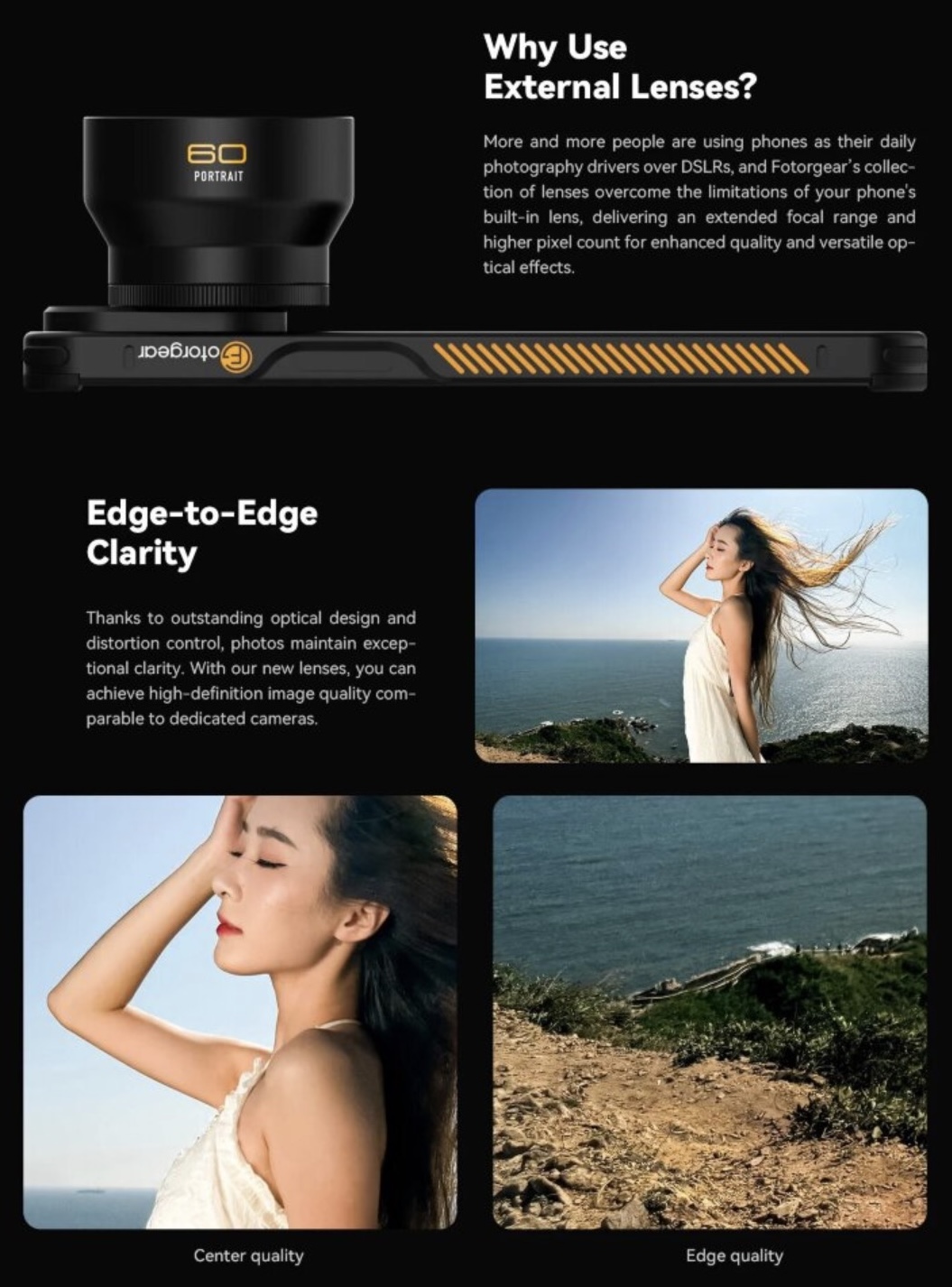 Объектив FotorGear Pro II 60mm Portrait для смартфона