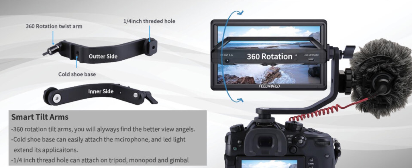Операторский монитор Feelworld S55 V3