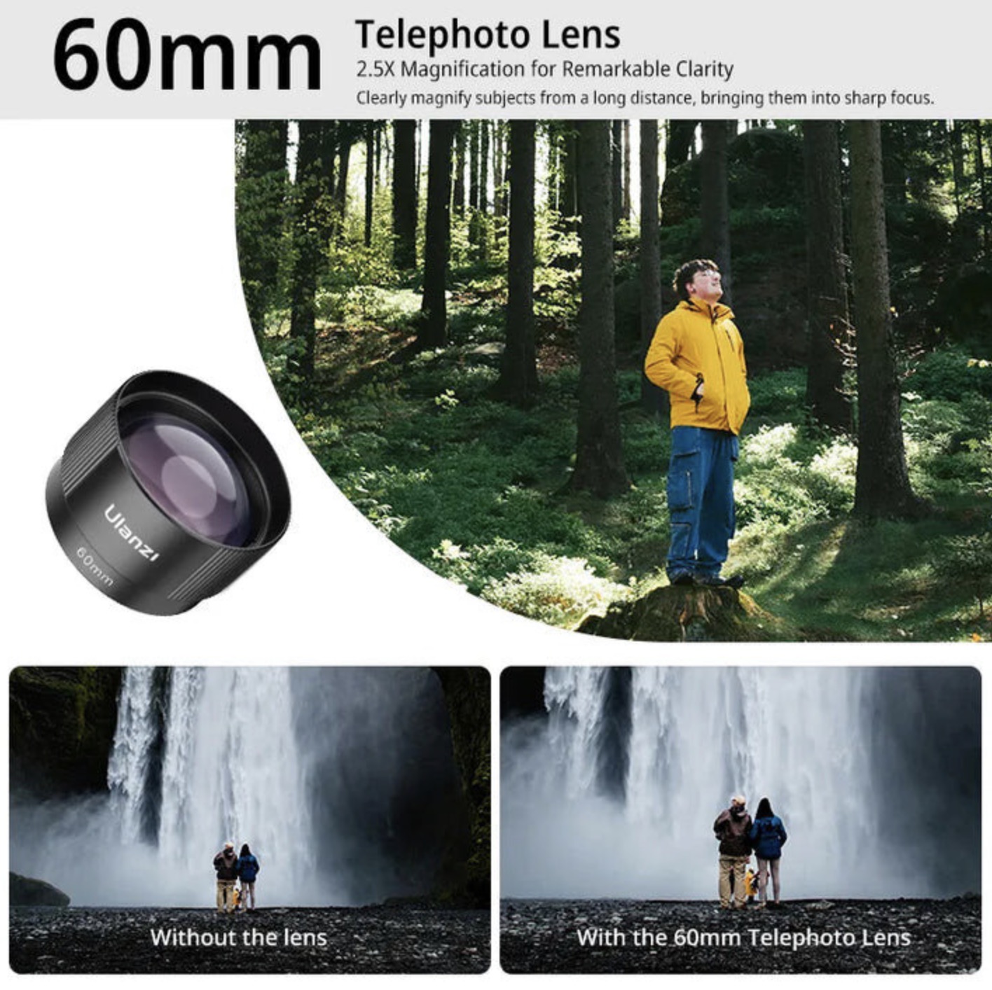 Объектив Ulanzi CL-006 Telephoto 60мм для смартфона