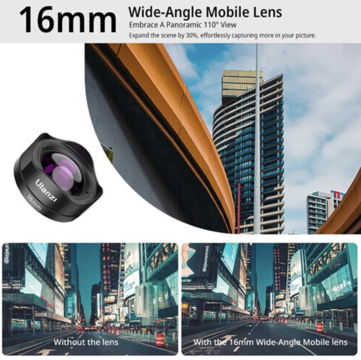 Объектив Ulanzi CL-005 Wide-angle 16мм для смартфона