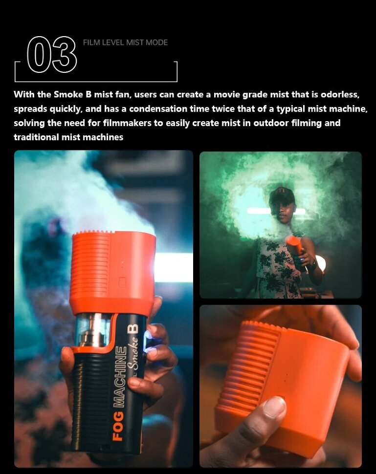 Портативный генератор дыма LensGo FOG MACHINE Smoke B