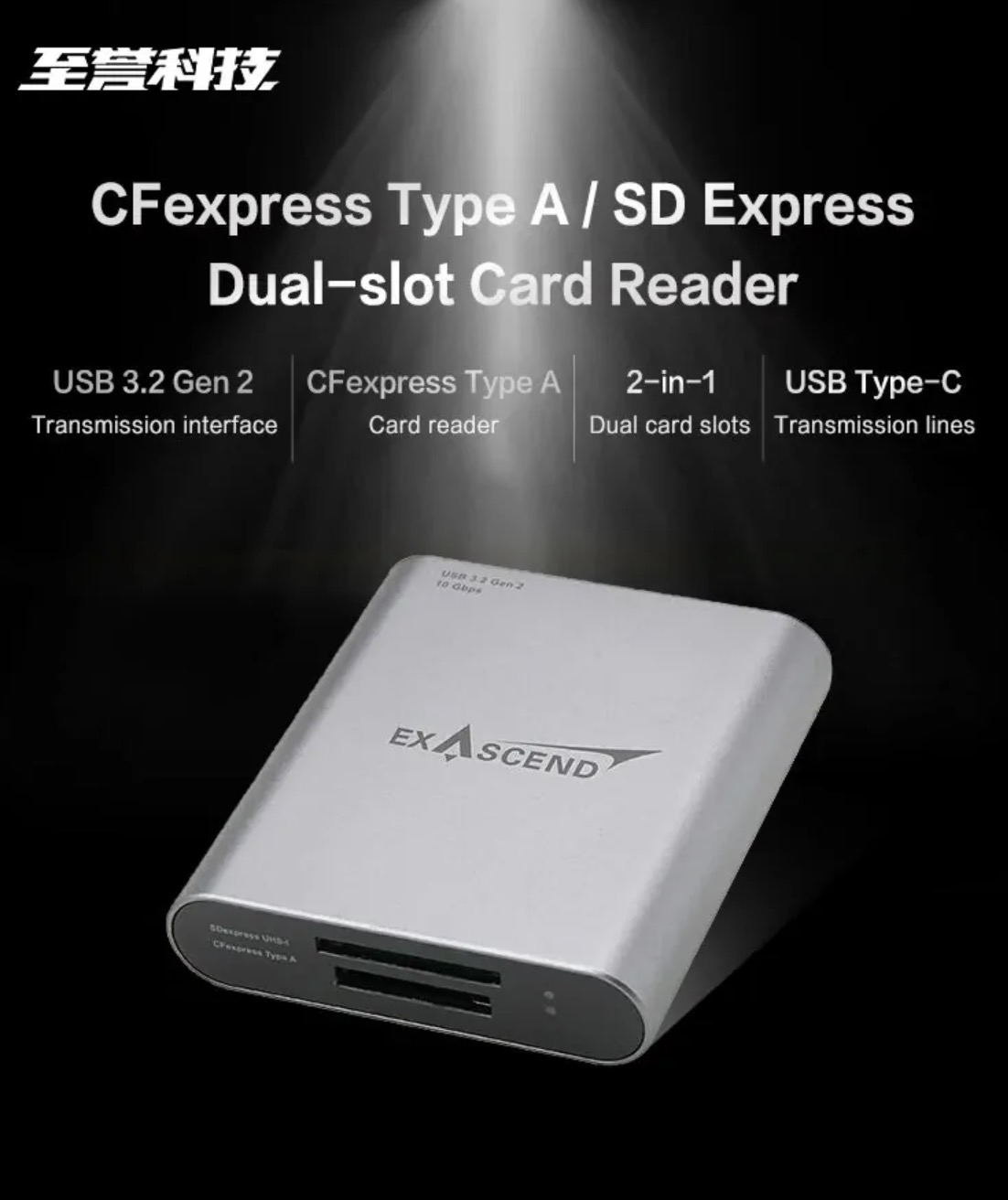 Картридер Exascend CFexpress Type B / SD Express