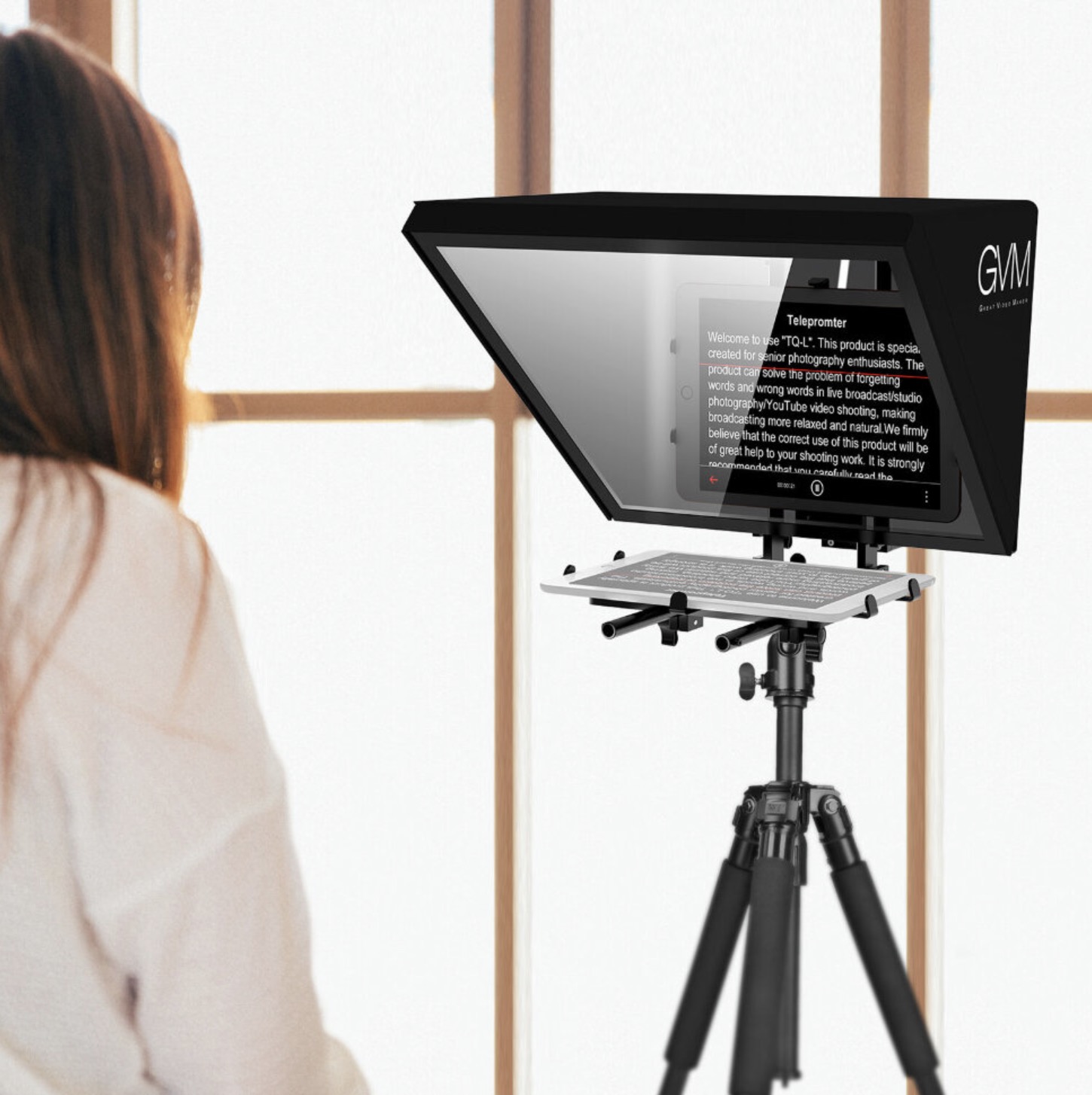 Телесуфлер GVM Teleprompter TQ-L для камеры