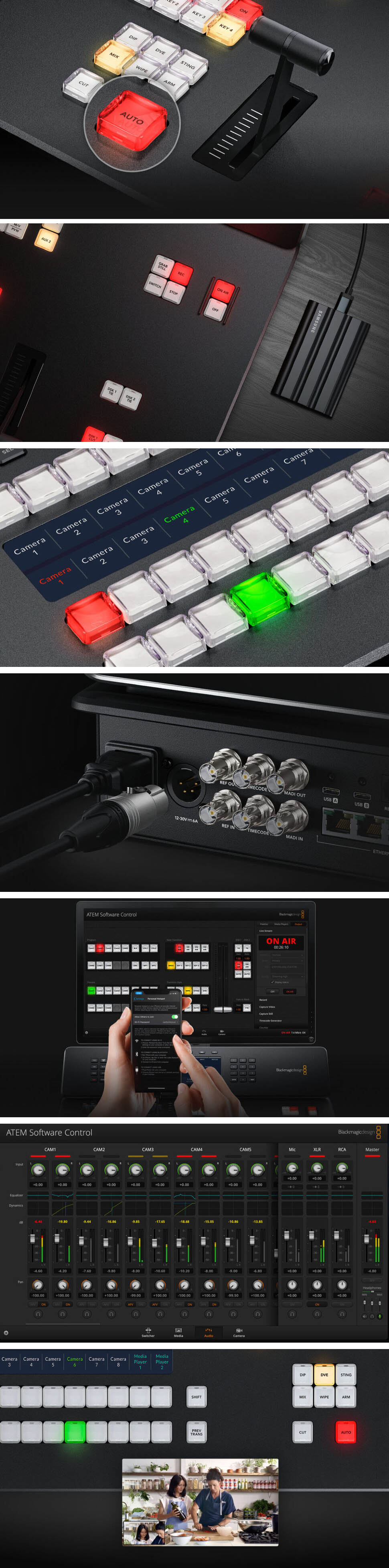 Видеомикшер Blackmagic ATEM Television Studio HD8 ISO