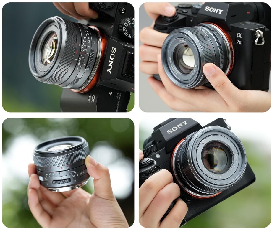 Объектив 7Artisans 35mm F1.4 Mark III RF Серый