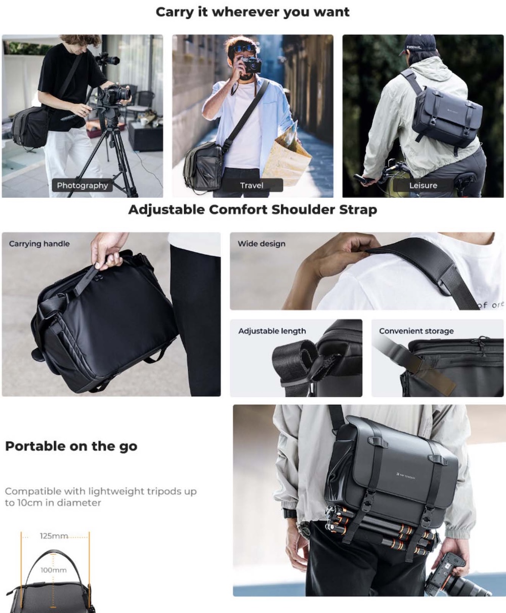 Сумка K&F Concept Urban Wander 10 Sling