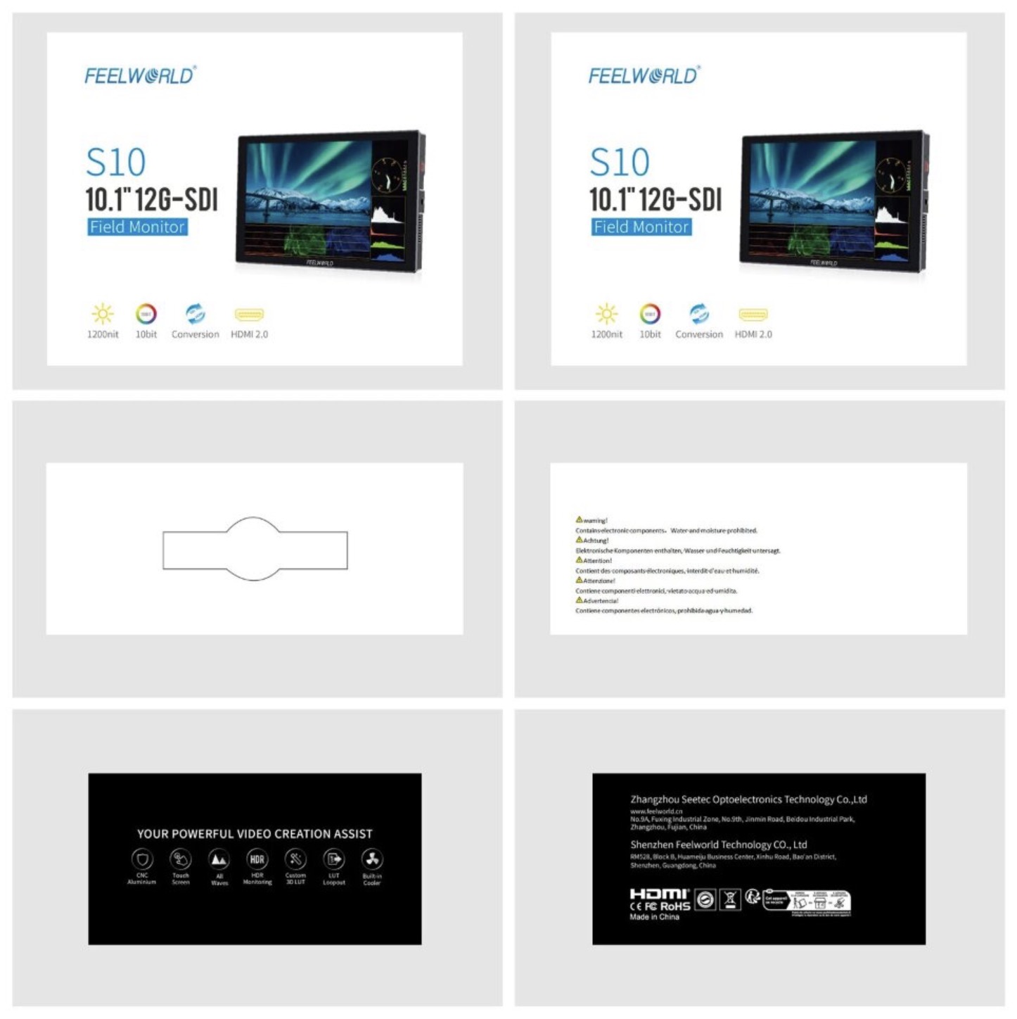 Операторский монитор Feelworld S10