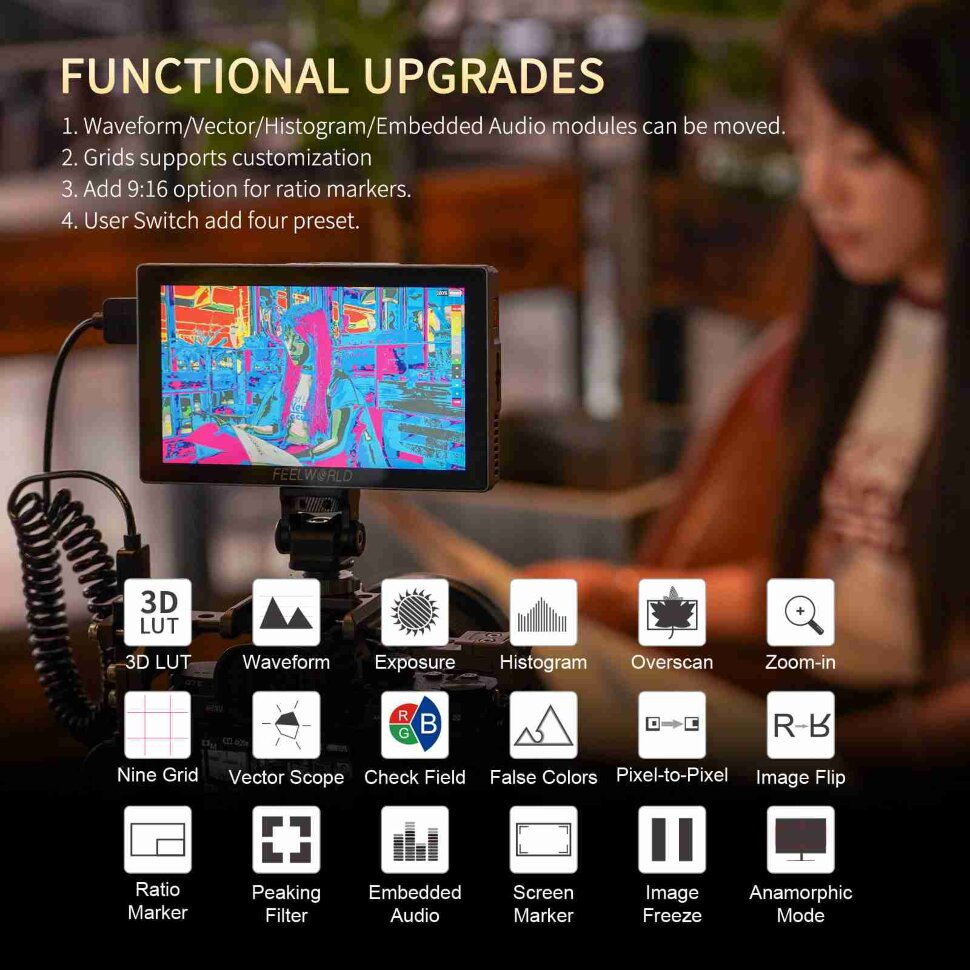 Операторский монитор Feelworld P6X