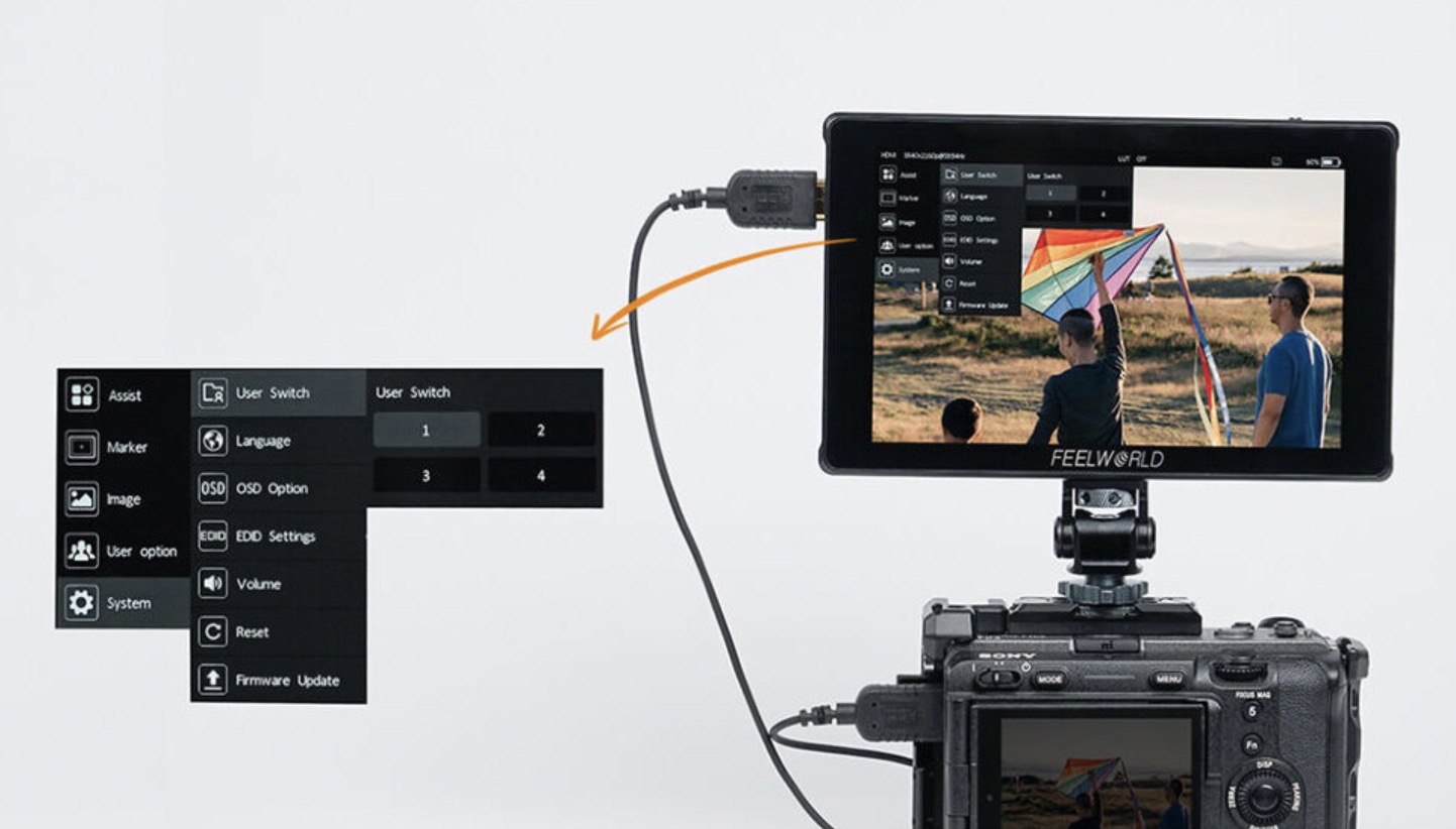 Операторский монитор Feelworld F7 Plus
