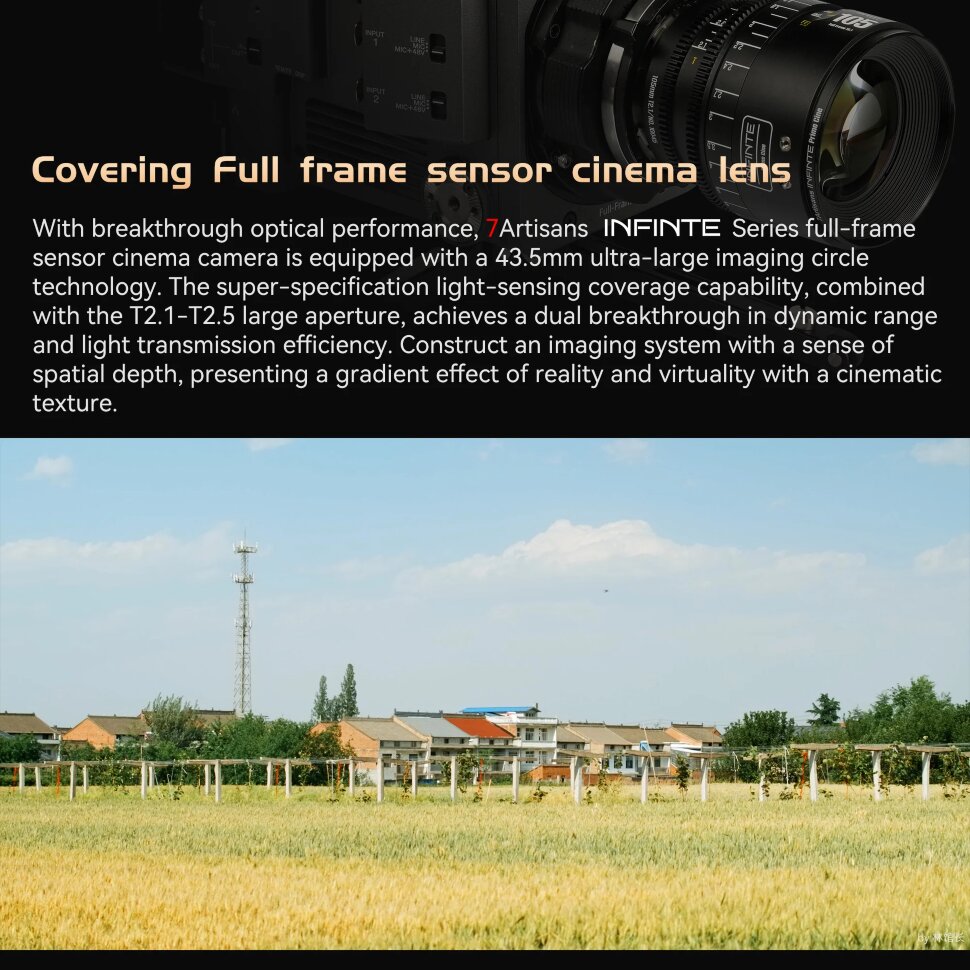 Объектив 7Artisans INFINTE 50mm T2.1 PL-Mount Чёрный