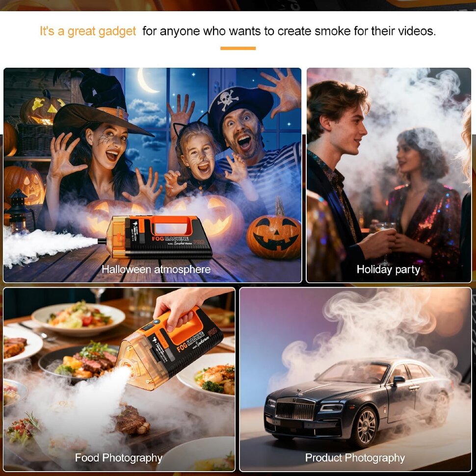 Портативный генератор дыма LensGo Smoke Master Pro