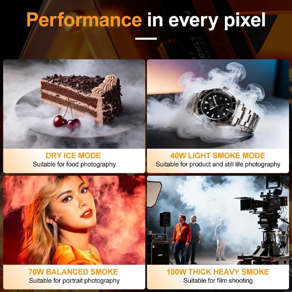 Портативный генератор дыма LensGo Smoke Master Pro