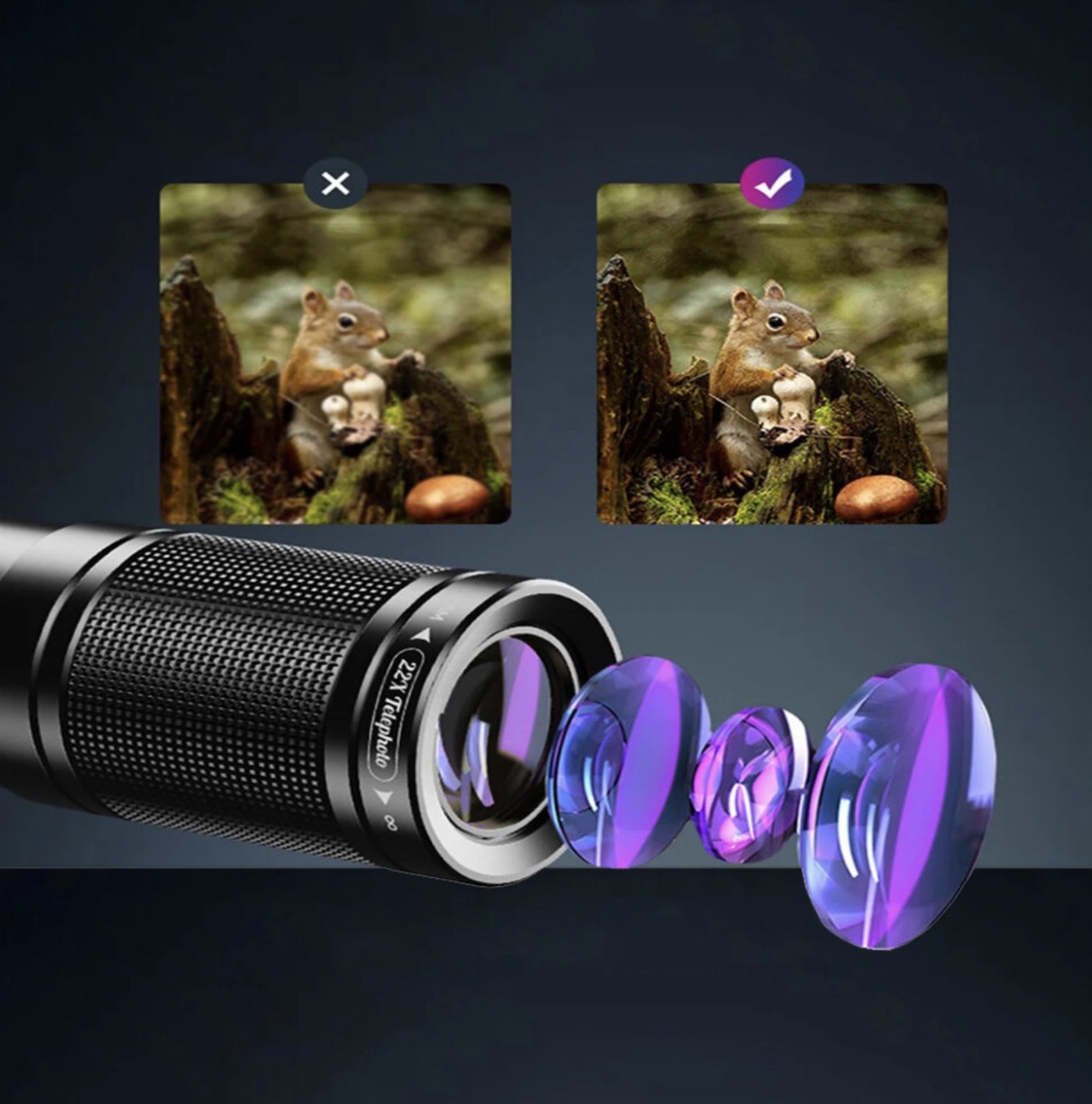 Объектив Apexel 22X Telephoto для смартфона