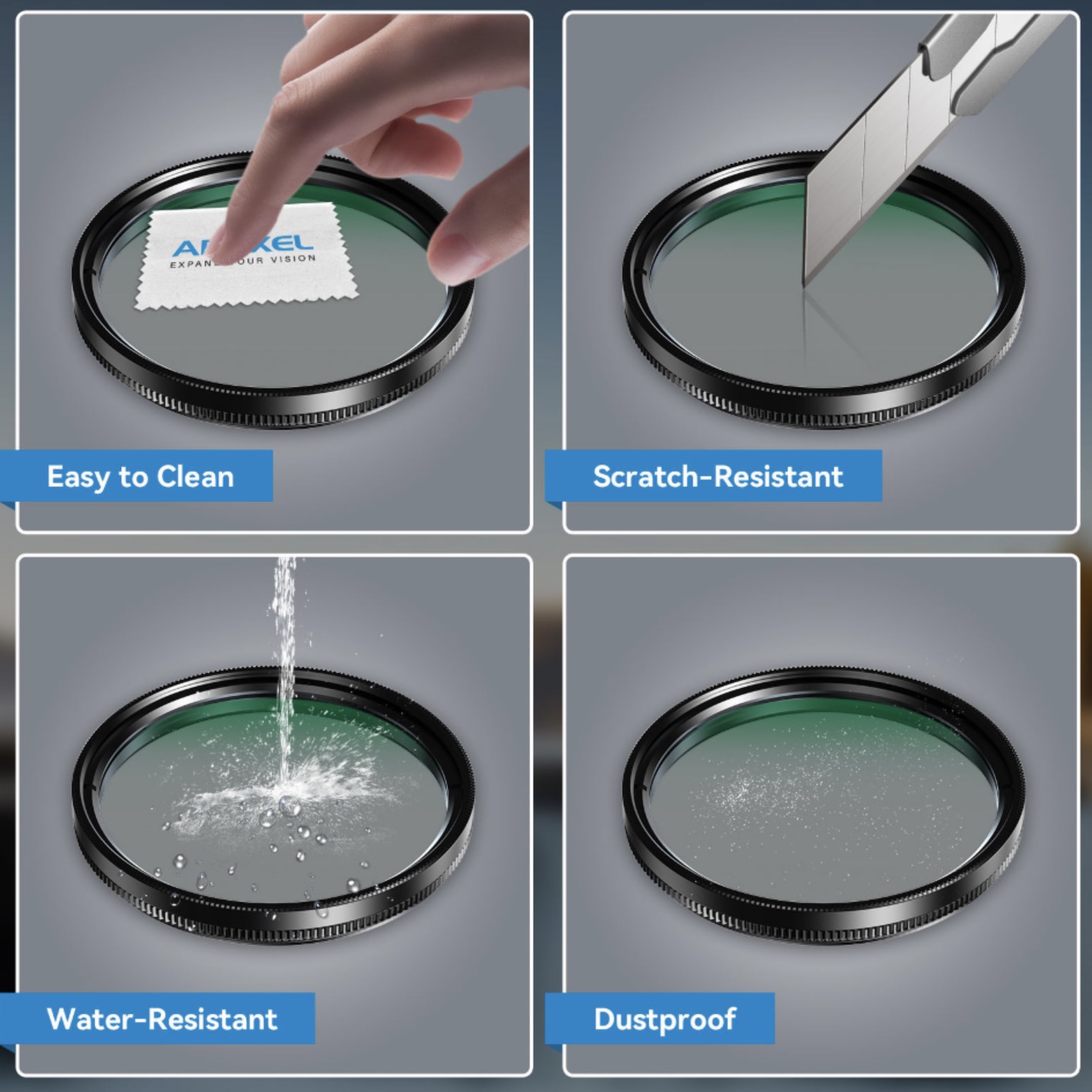 Светофильтр Apexel CPL 52 мм для смартфона