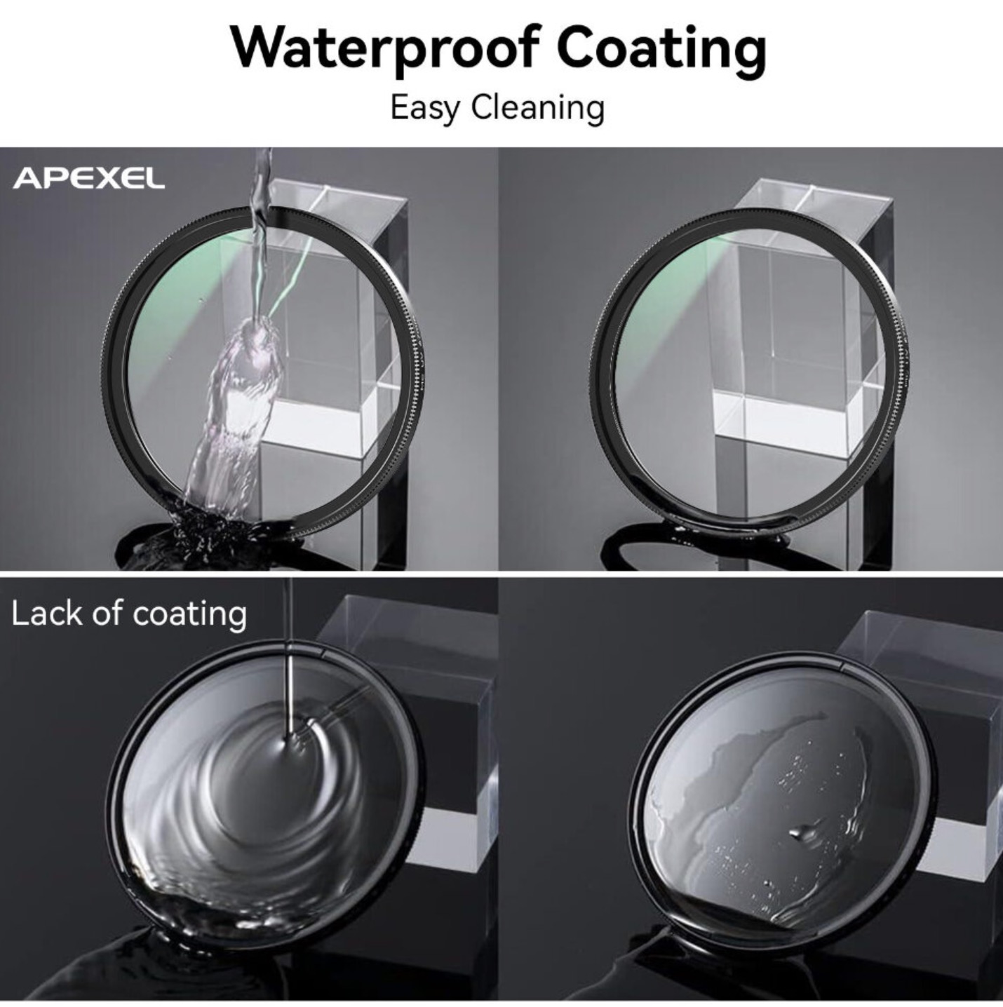 Комплект светофильтров Apexel FL3S 3-в-1 для смартфона (67мм)