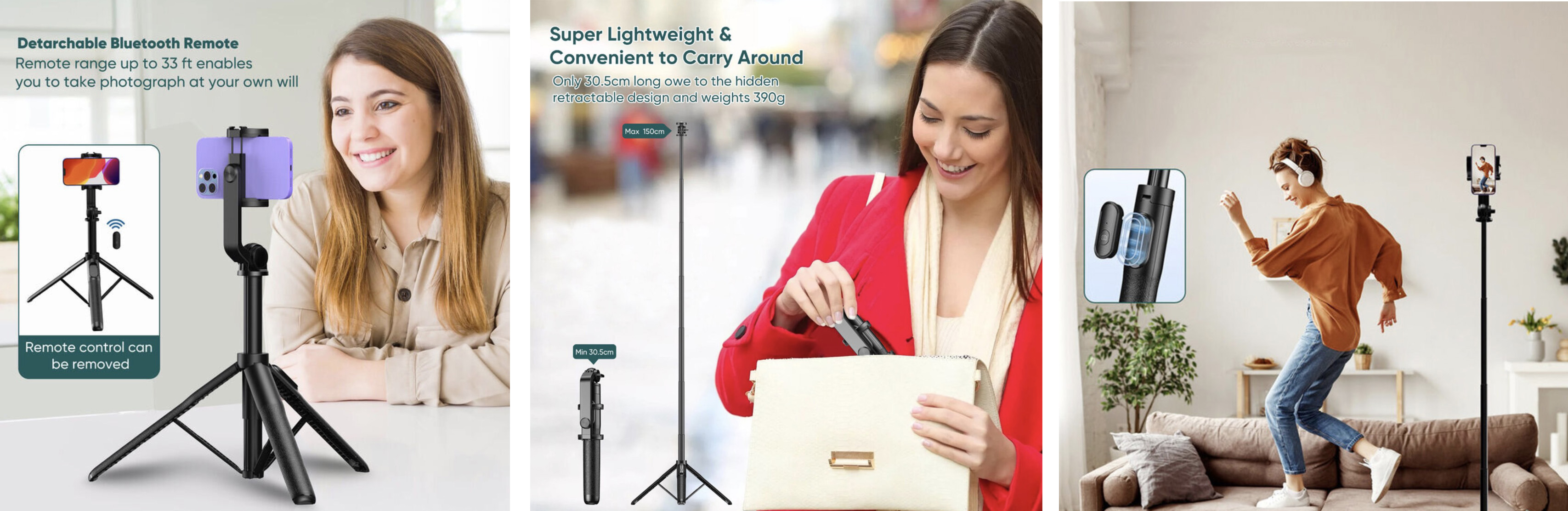 Монопод Apexel D10 Selfie Stick для смартфона