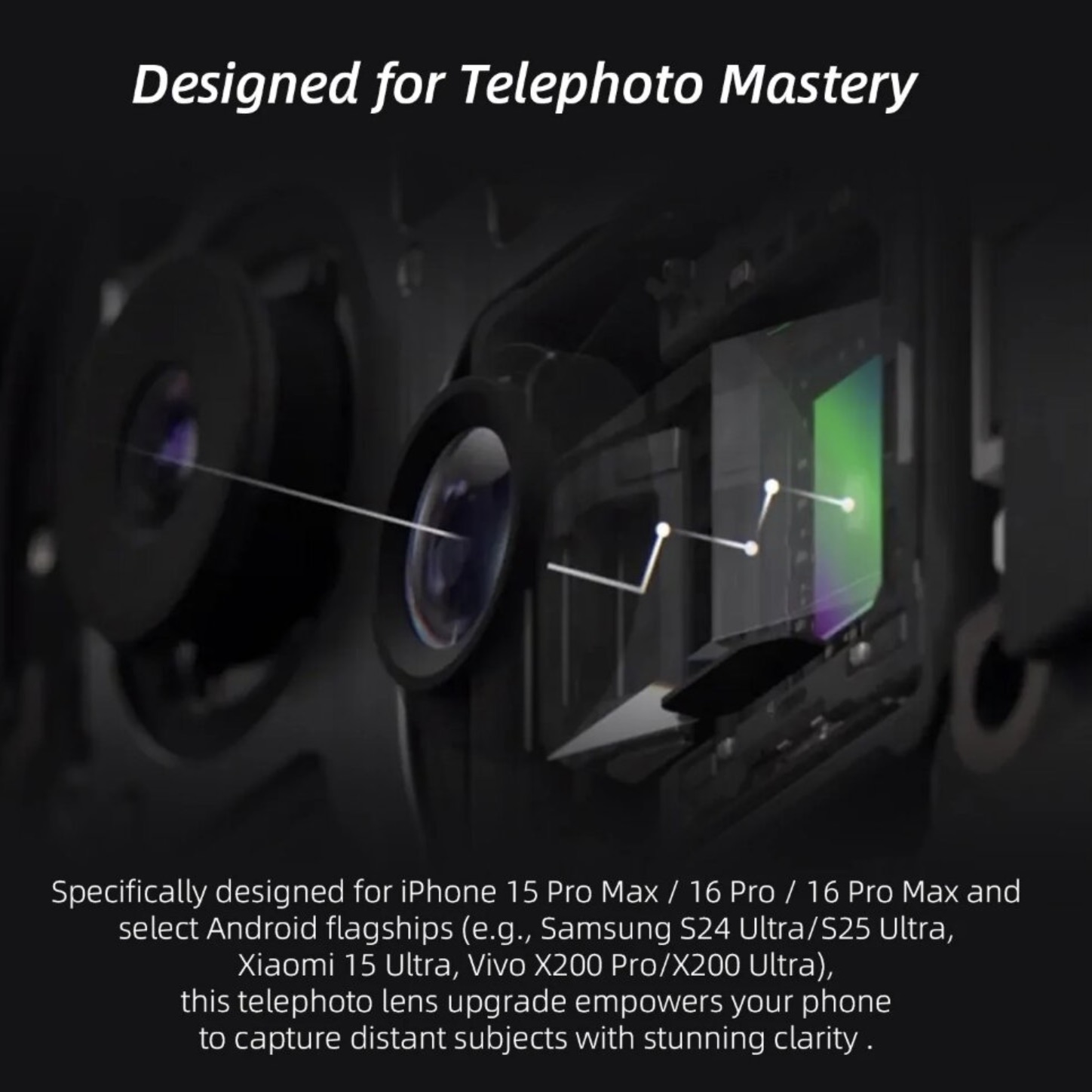 Объектив FotorGear Retro 2X Telephoto для смартфона