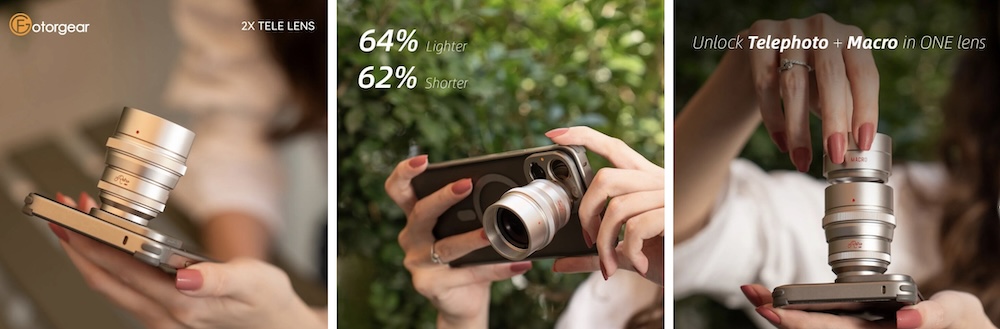 Объектив FotorGear Retro 2X Telephoto для смартфона