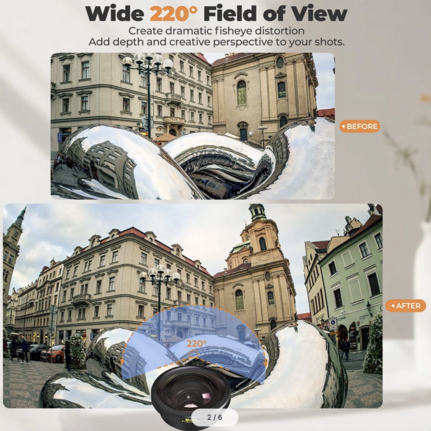 Объектив Freewell 8mm Fisheye для смартфона (17mm mount)