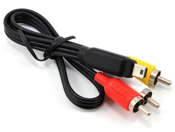 Композитный кабель для подключения GoPro к телевизору HERO3/3+ Composite Cable ACMPS-301
