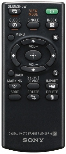 Пульт - Цифровая фоторамка Sony DPF-HD800 (черная)