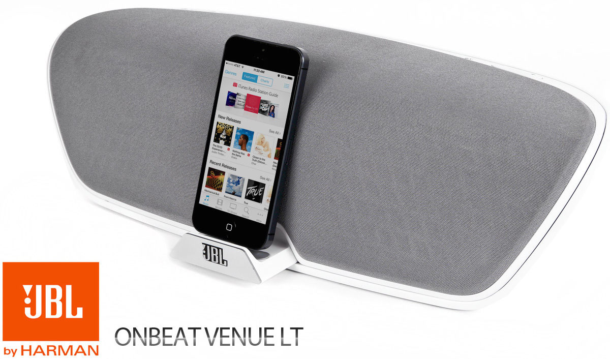 Акустическая система JBL OnBeat Venue LT White с док-станцией для iPhone, iPad и iPod