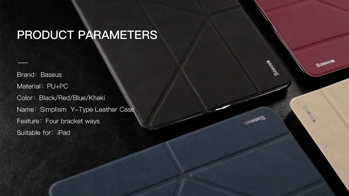 Чехол-книжка Baseus Simplism Y-Type Leather Case Khaki для iPad Pro 12.9