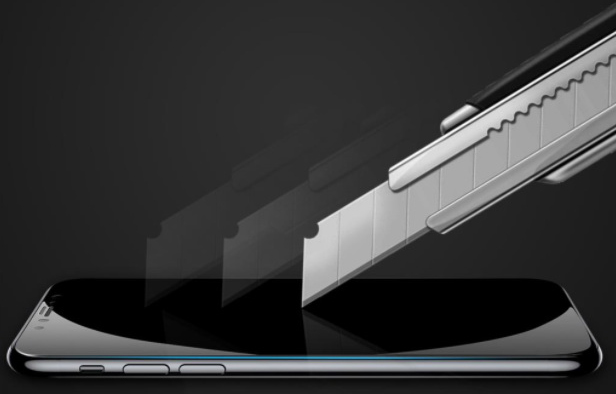 Защитное стекло Baseus 0.3mm Silk-Screen 3D Arc Tempered Glass Film White для IPhone X