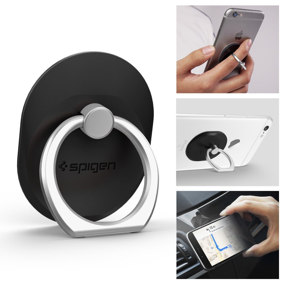 Кольцо-держатель Spigen Style Ring для iPhone и любых телефонов Black SGP11845