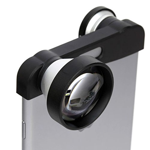 Объектив 3 в 1 Silver для iPhone 6 Plus (Super Telephoto 5X + Fisheye + Macro