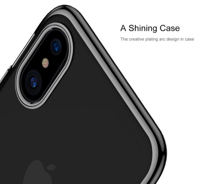 Чехол Baseus Glitter Case Black для iPhone X