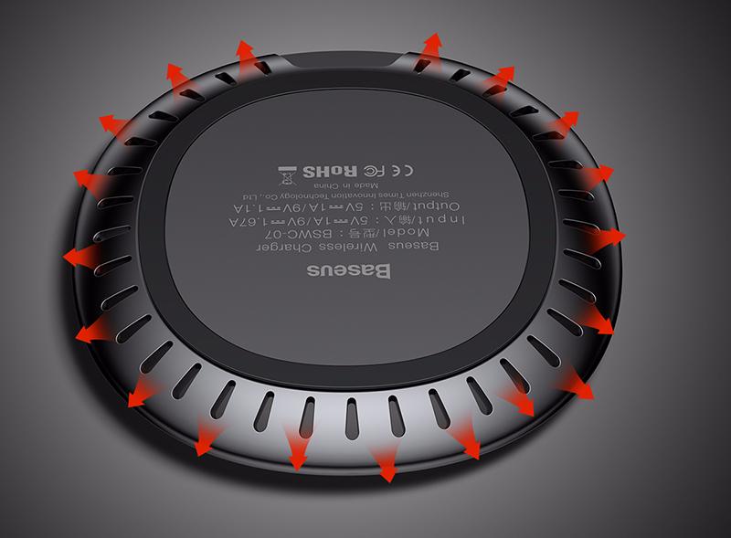 Беспроводная зарядка Baseus UFO Desktop Wireless Charger Black