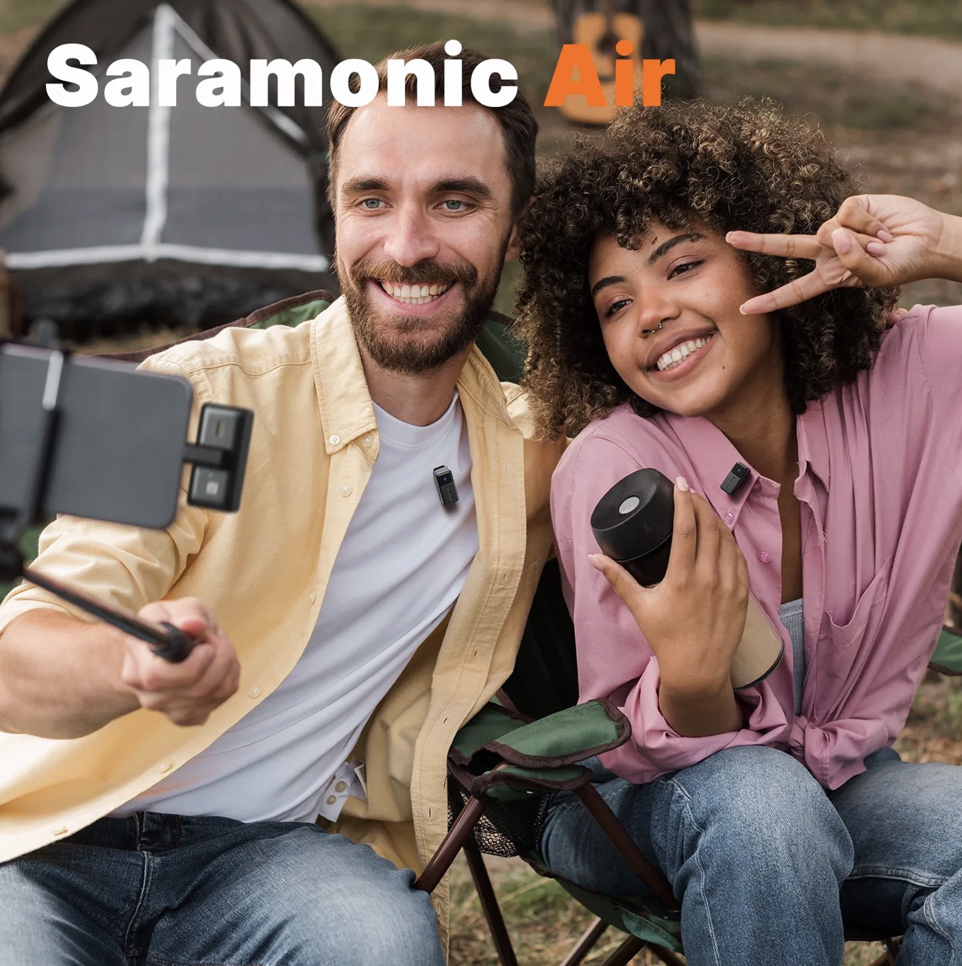 Радиосистема Saramonic Air-01 (TX+TX+RX) приёмник + 2 передатчика универсальная