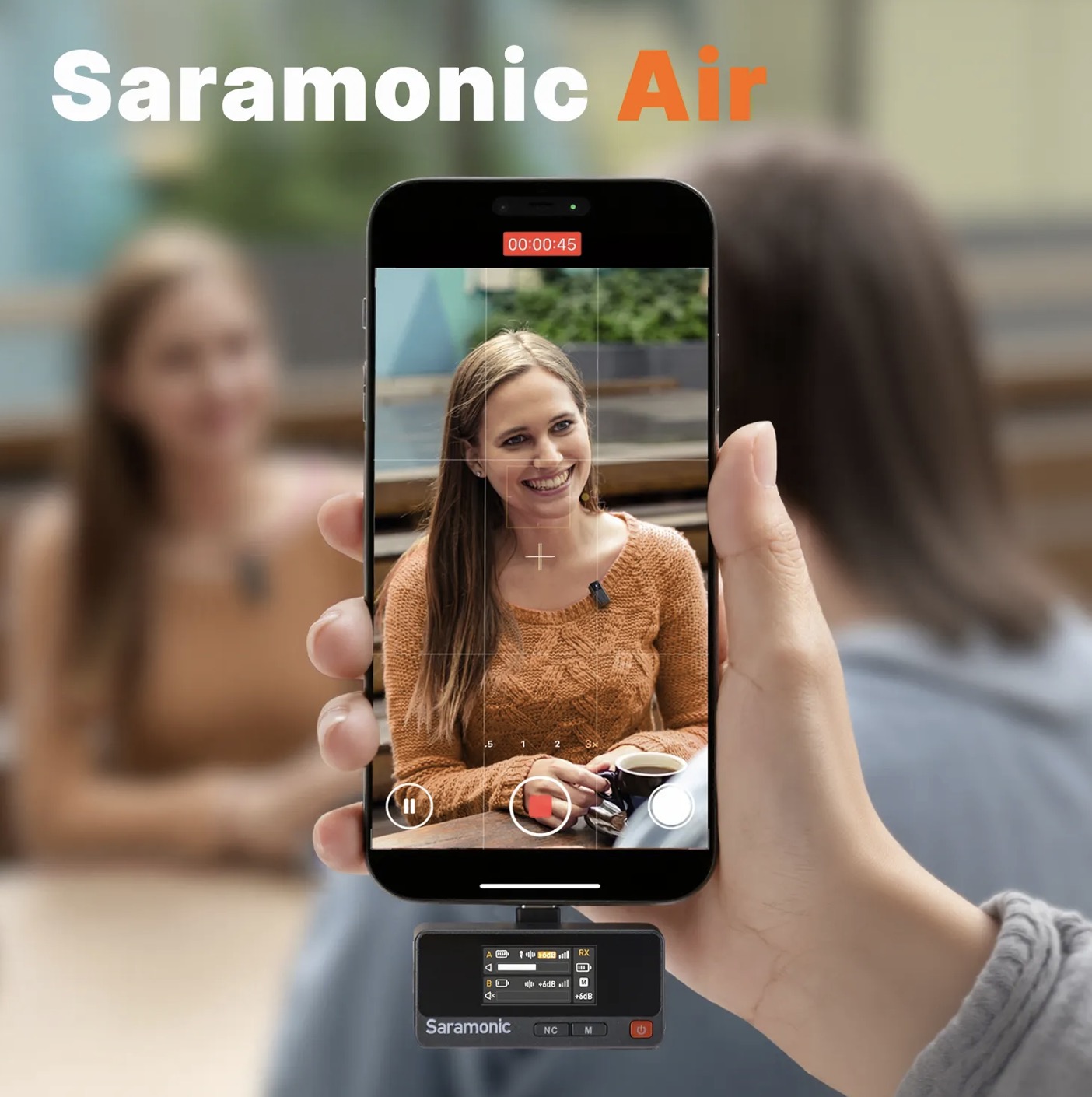 Радиосистема Saramonic Air-01 (TX+TX+RX) приёмник + 2 передатчика универсальная