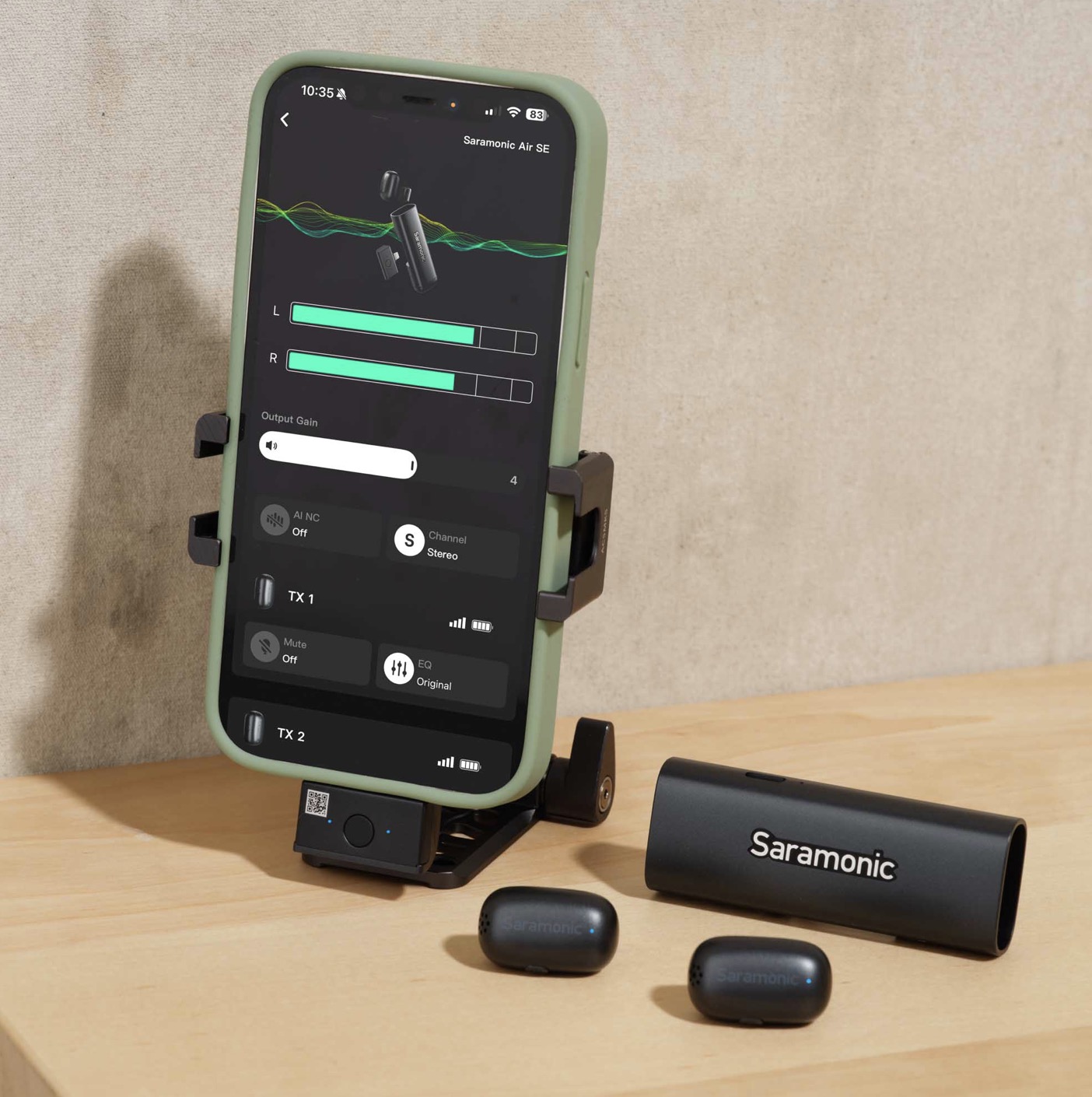 Радиосистема Saramonic Air SE-01 (TX+TX+RX) приёмник + 2 передатчика, для USB Type-C