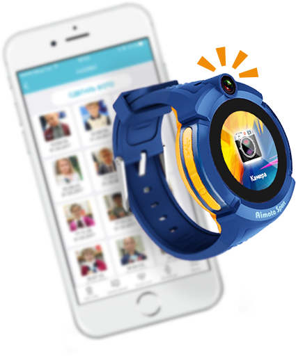 Детские часы-телефон с GPS и шагомером Кнопка жизни Aimoto Sport Blue