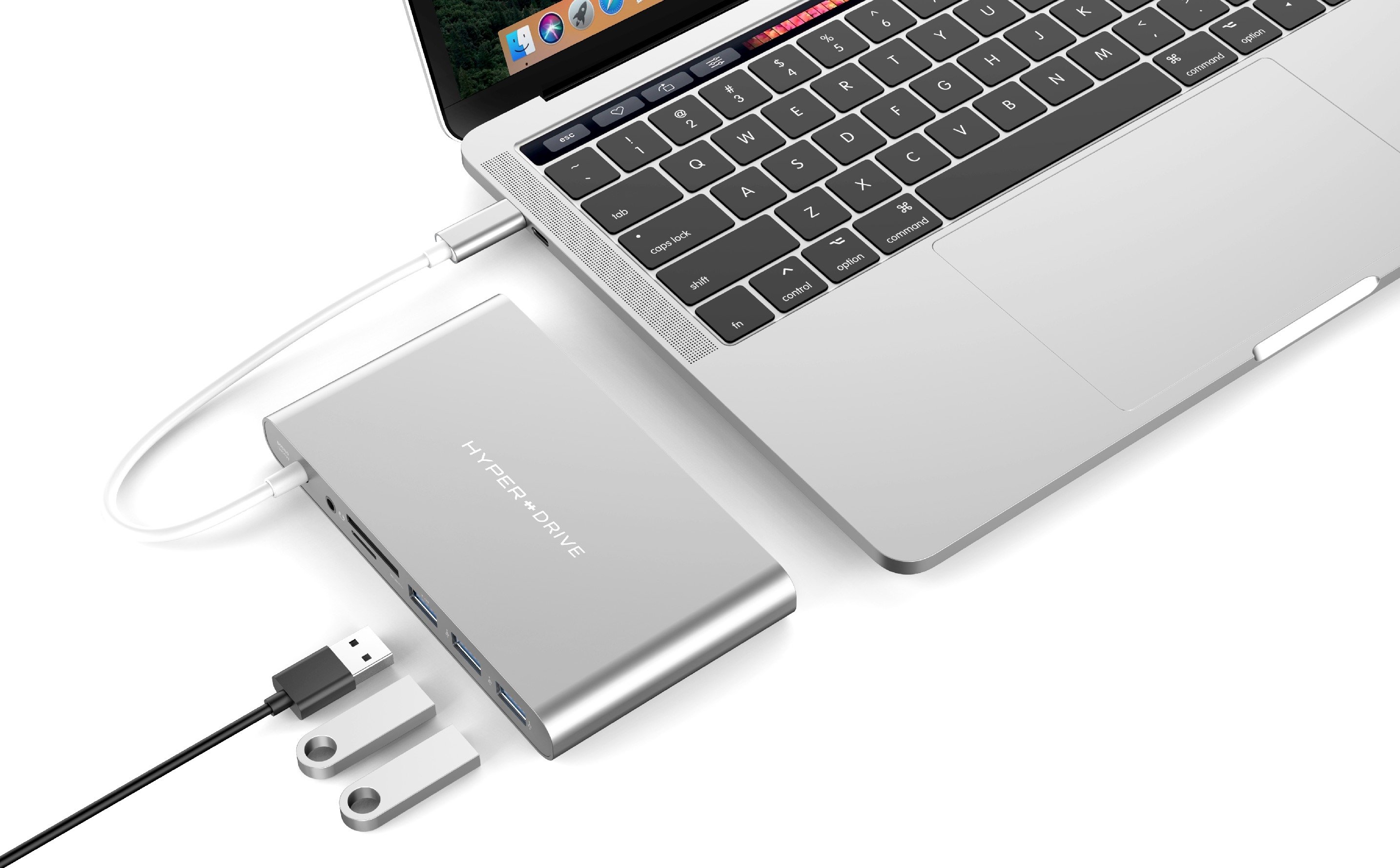USB-хаб HyperDrive Ultimate USB-C Hub Silver для Macbook и других устройств с портом Type-C
