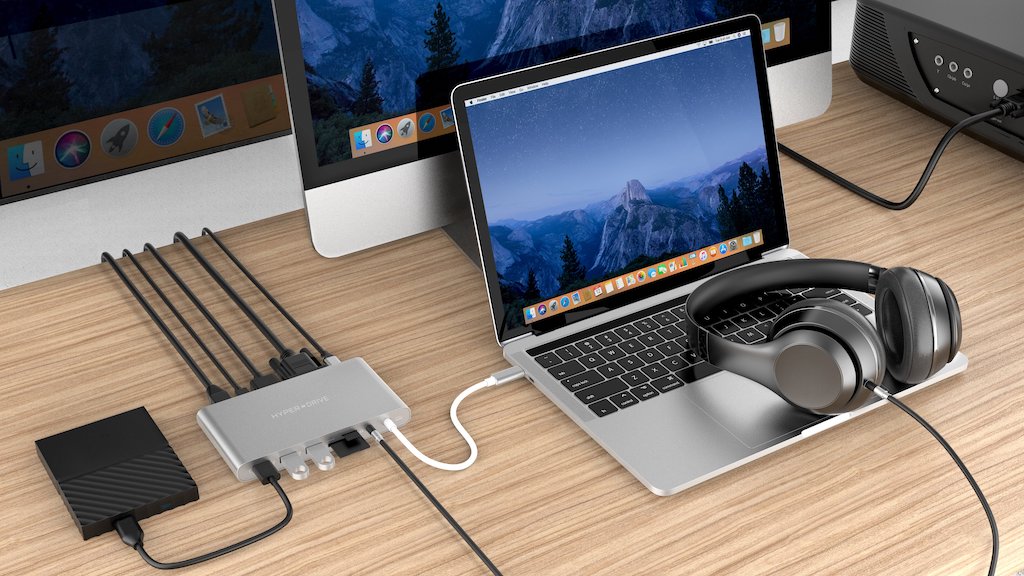 USB-хаб HyperDrive Ultimate USB-C Hub Silver для Macbook и других устройств с портом Type-C
