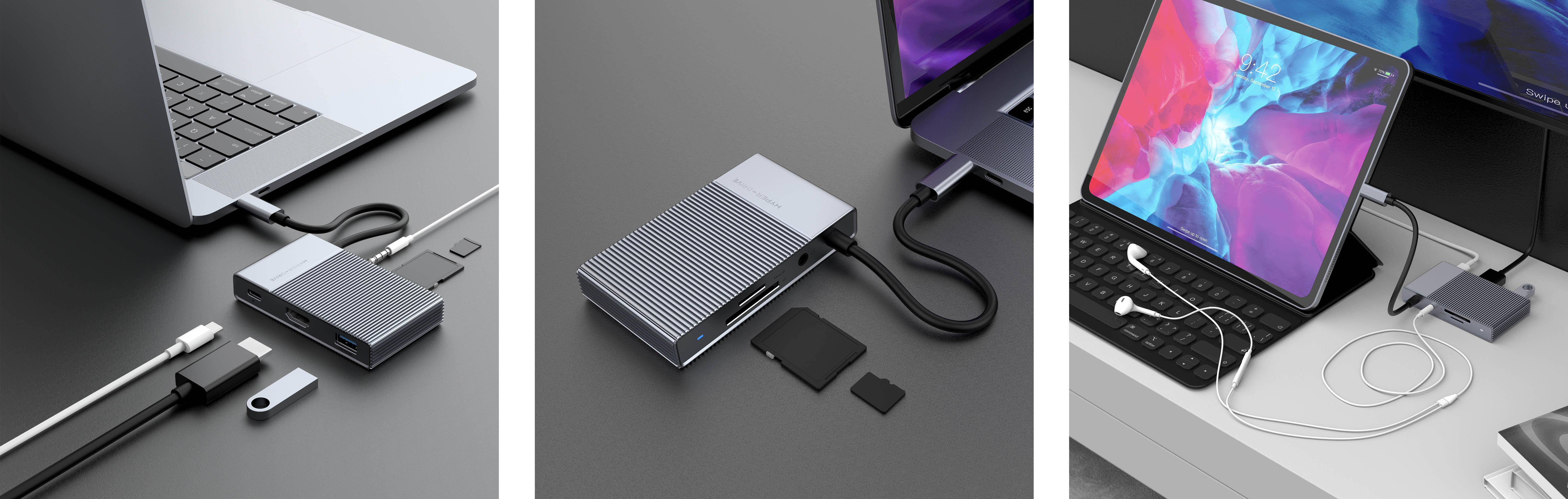 USB-хаб Hyper HyperDrive GEN2 USB-C 6-in-1 Hub для iPad / MacBook Pro / MacBook Air и других устройств с USB-C