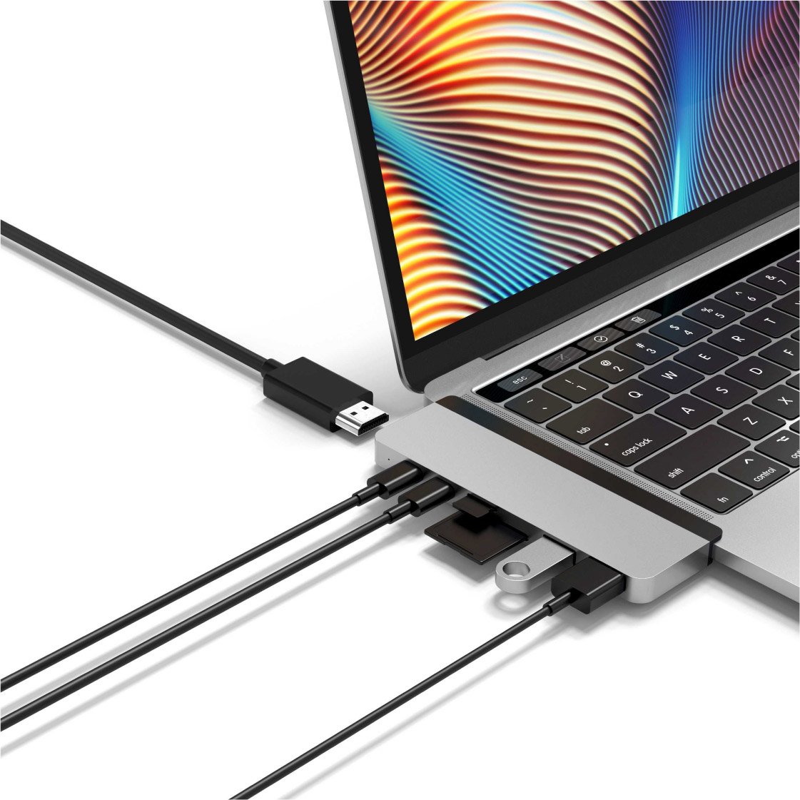 USB-хаб HyperDrive 7-in-2 NEW DUO 2020 Hub Silver для USB-C MacBook Pro / MacBook Air