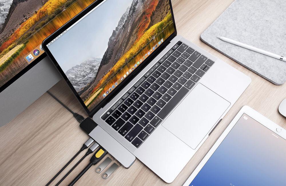 USB-хаб HyperDrive NET 6-in-2 Silver для USB-C MacBook Pro 13