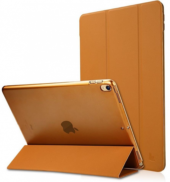 Чехол Jisoncase Magnetic PU Smart Cover Brown для iPad Pro 10.5