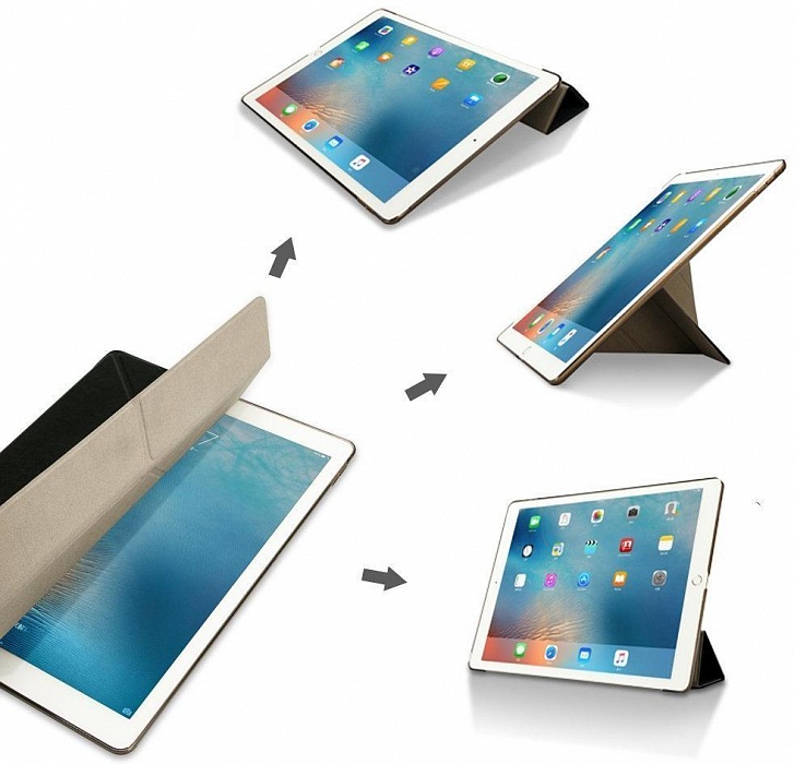 Чехол Jisoncase Magnetic Smart Cover Brown для iPad Pro 10.5