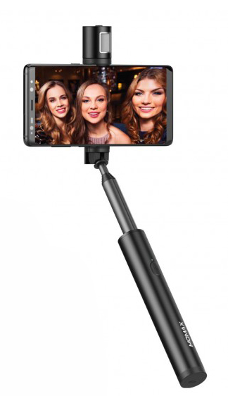 Селфи-монопод с подсветкой Momax Selfie Light KM12 Black