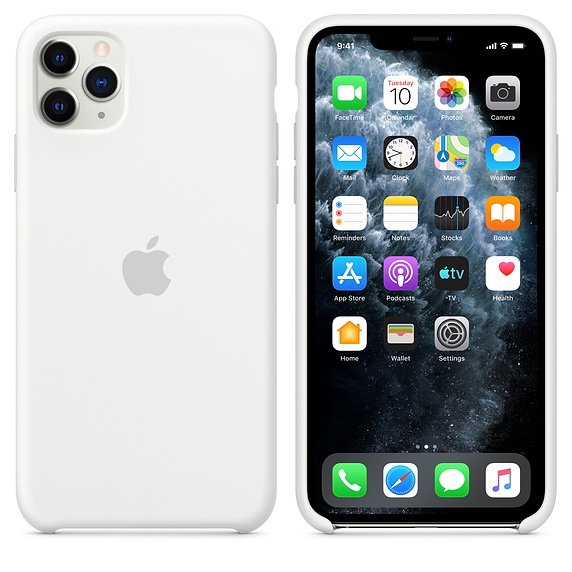 Силиконовый чехол Apple Silicone Case White (Белый) для iPhone 11 Pro Max