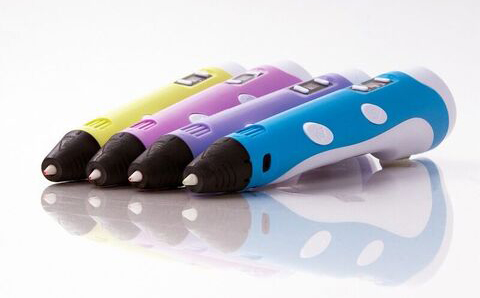 Новогодний подарок: 3D ручка Spider Pen Plus, пластик, трафареты