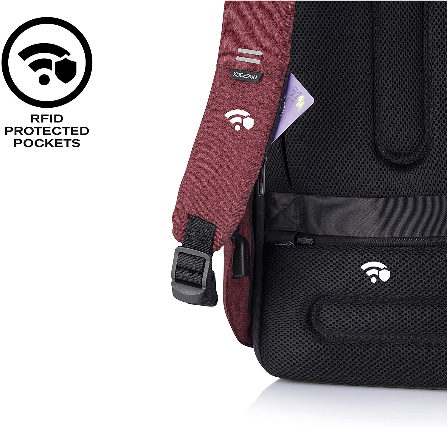 Рюкзак для ноутбука до 15,6 XD Design Bobby Hero Regular (P705.294), красный