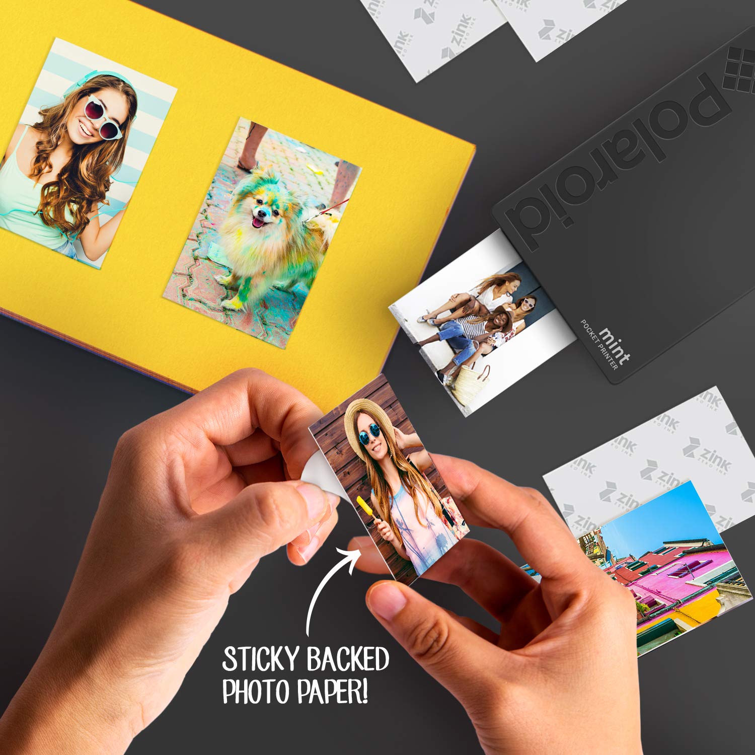 Портативный принтер Polaroid Mint Yellow