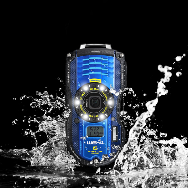 Подводный фотоаппарат Ricoh WG-4 GPS Blue
