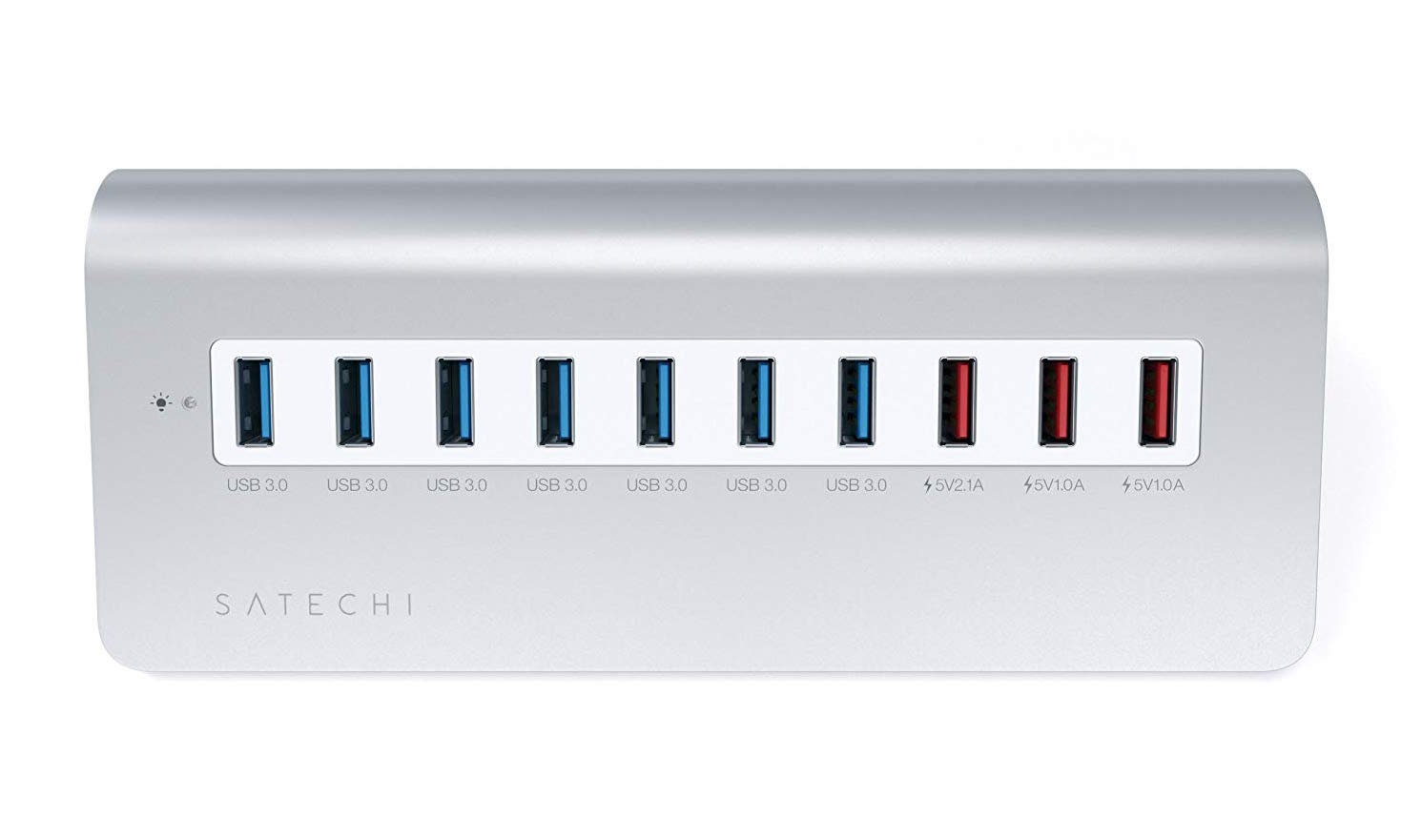 Универсальный USB-хаб (концентратор) Satechi Aluminum 10-Port USB 3.0 Hub W/3 Charging Ports для MacBook, iMac и других компьютеров